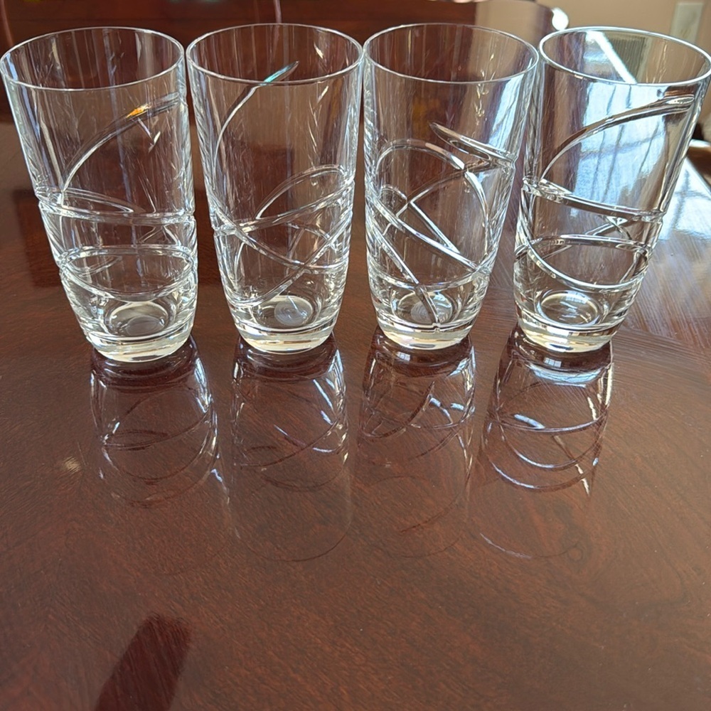Discontinued Lenox Adorn Signature Highball Glass Set of 4 - Picture 2 of 8
